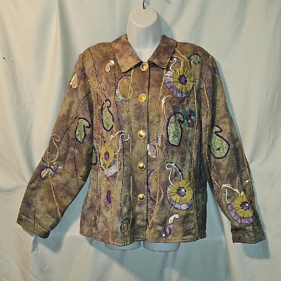 indigo moon Jackets & Blazers - Indigo Moon Fun Embellished Blazer